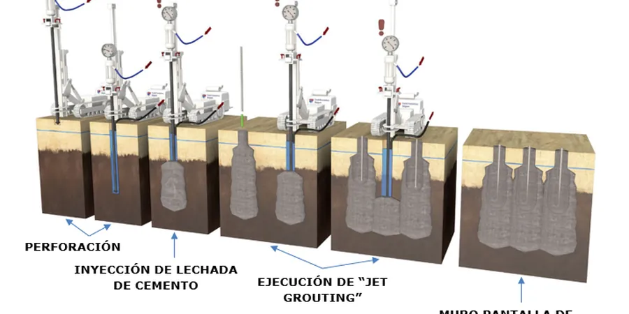 Illustrative image of Grouting in